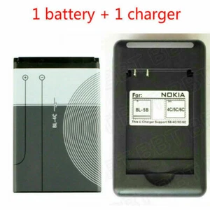 New For Nokia BL-4C 890mAh 6300 1661 6101 6126 5310 6131 Battery+Battery charger - Photo 1 sur 7
