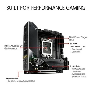 ASUS ROG Strix Z690-I LGA 1700 mini-ITX motherboard PCIe 5.0 DDR5 Thunderbolt 4 - Afbeelding 1 van 4
