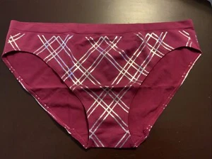Victoria's Secret Sexy Bikini Panties Seamless Stretch Wine/Maroon XL NWT - Picture 1 of 3