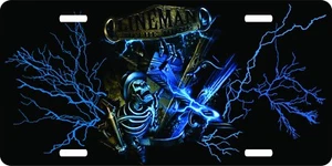 Lineman Journeyman Linemen Skeleton Electrician License Plate Car Truck Tag  - Picture 1 of 1