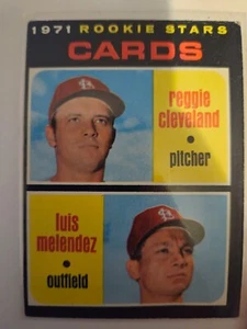 1971 TOPPS CARDS ROOKIE STARS REGGIE CLEVELAND/LUIS MELENDEZ #216 VG/EX - Picture 1 of 2
