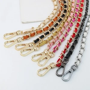 Replacement Crossbody Metal PU Leather Chain Strap Handle Shoulder Bag Handbag # - Picture 1 of 49