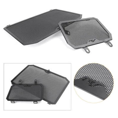 Cubierta de parrilla protectora de radiador enfriador de aceite 2 piezas para Yamaha YZF-R1 2015-2022 2016 2017 Foto 1 de 4