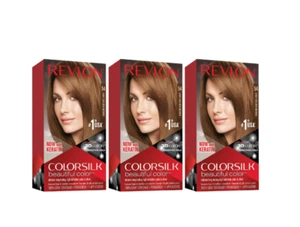 Revlon Colorsilk Permanent Hair Color 54, Light Golden Brown, 3 Pack - Picture 1 of 1