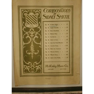 A Starry Night Serenade, Sydney Smith Op;36 Sheet Music 1897 - Picture 1 of 4