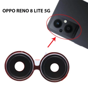 Vitre arrière caméra OPPO RENO 8 LITE 5G Lentille appareil photo verre + Cadre - Photo 1 sur 2