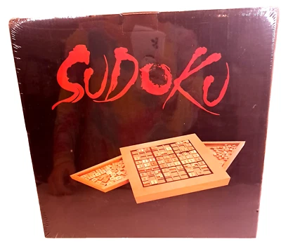 Sudoku Board Game Wood Expressions w/Storage Drawers 180 Numbered Tiles NEW - Image 1 of 2
