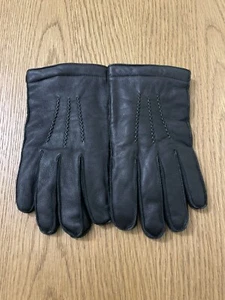 Polo Ralph Lauren Men's Leather Gloves Size Large Wool And Cashmere Vintage Rare - Picture 1 of 3