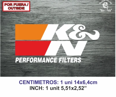 Sticker Vinilo Decal Vinyl Aufkleber Adesivi Autocollant K&N Filters Bike C