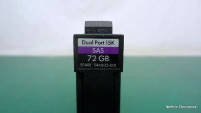 HP 546602-001 72GB 15,000 RPM 2.5 in. SAS HDD 504064-002 DH0072BALWL - Image 1 of 4
