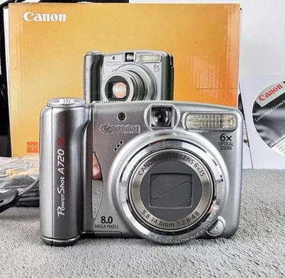 Canon PowerShot A720 IS 8MP Digital Compact Camera 6x Optical Zoom Boxed Set - Bild 1 von 4