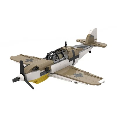 Hot Sale German WWII Fighter Aircraft 397 Bricks MOC Build Gift - Image 1 of 4