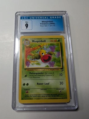 Weepinbell 64/130, Base Set 2 CGC 9 - Image 1 of 2