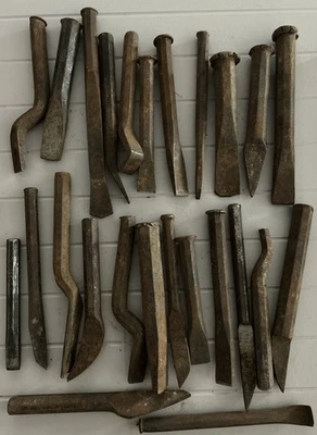 Lote De Colección 25 Piezas Set Cincel Frío y Punzón Hecho en EE. UU. Foto 1 de 3