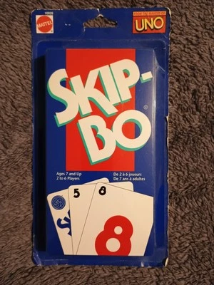Vintage 1992 Skip-Bo Card Game Mattel Family Fun Game - Brand New Factory Sealed - Image 1 of 2