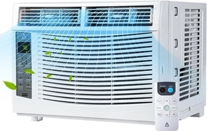 6000 BTU Window Air Conditioner With Remote Control, Window AC Cools Up to 25... - Picture 1 of 9