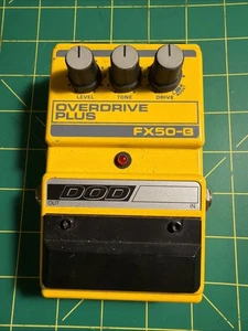 Pedal de distorsión DOD FX50-B Overdrive Plus USADO SIN CUBIERTA PROBADO ✅ - Imagen 1 de 7