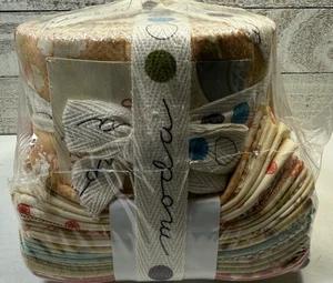 Moda Jelly Roll And 10x10 Squares (42 Pieces) “Whimsy” Precuts Bundle Fig Tree - Picture 1 of 24