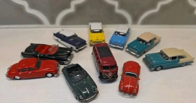 Ho 1:87 Scale Lot of 10 Malibu International LTD VW, Porsche, Jaguar,Chevy etc. - Image 1 of 4