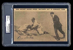 ORIS HOCKETT SIGNED CUT PSA/DNA SLABBED CLEVELAND INDIANS CHICAGO WHITE SOX - Picture 1 of 2