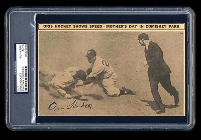 ORIS HOCKETT SIGNED CUT PSA/DNA SLABBED CLEVELAND INDIANS CHICAGO WHITE SOX - Image 1 of 2