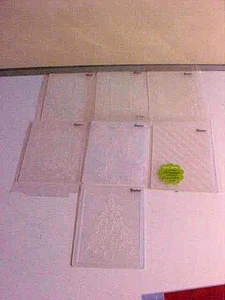 7 x Assorted Embossing Folders Darice Brand (CH) - Picture 1 of 2