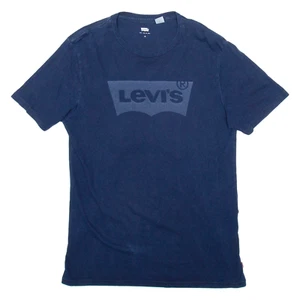 LEVI'S Mens T-Shirt Blue M - Picture 1 of 6