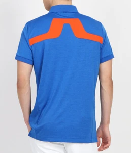 J.LINDEBERG KV Big Logo Regular Fit Mens Golf Polo Shirt Blue ✅Multiple Sizes - Picture 1 of 8
