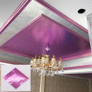 100 hojas de papel de aluminio imitación oro plata cobre hoja dorado arte artesanal ⊰♡ - Imagen 1 de 18