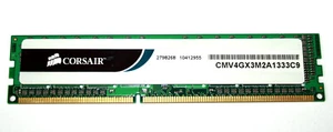 2 GB 240-pin DDR3-RAM PC3-10600U non-ECC 'Corsair CMV4GX3M2A1333C9' - Photo 1/2