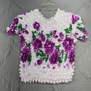 Pineapple Apparel Womens Crinkle Top White One SIZE FITS ALL STRETCHES - Picture 1 of 6