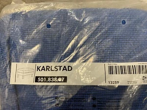 NEW IKEA KARLSTAD Footstool Ottoman Cover Slipcover - Korndal Medium Blue - Picture 1 of 3