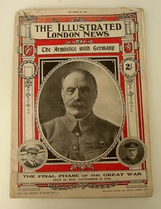 WW1 Home Front Illustrated London News Armistce With Germany 16/ 11/1918 #4152 - Picture 1 of 15
