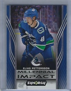 2019-20 Synergy Millennial Impact #M-I4 Elias Pettersson - Picture 1 of 2