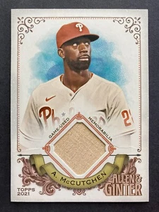 2021 Topps Allen & Ginter #AGA-AM Andrew McCutchen (Phillies) RELIC! - Picture 1 of 2