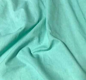 Aqua 100% Cotton Chambray Fabric - Picture 1 of 1