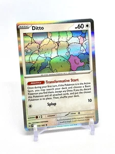 Pokemon TCG 151 Ditto 132/165 Holo selten NM/M- US-VERKÄUFER - Bild 1 von 2