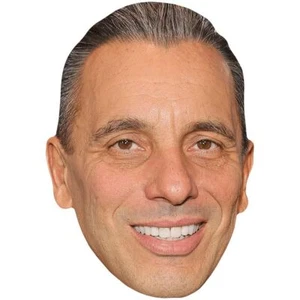 Sebastian Maniscalco (Smile) Celebrity Mask, Flat Card Face, Fancy Dress Mask - Picture 1 of 5