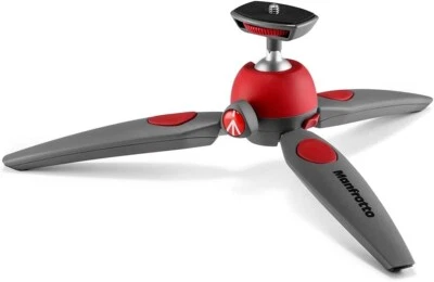Manfrotto PIXI EVO MTPIXIEVO-RD Red Ball Head Mini Tripod 2.5kg Load Capacity - Image 1 of 4
