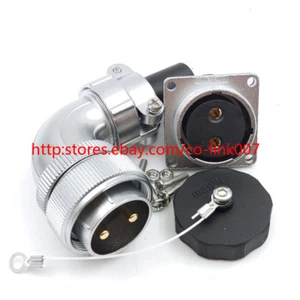 WS28 2Pin Power Cable Connector, 50A Aviation Bulkhead Connector Plug, soldering - Picture 1 of 5