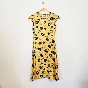 NEW w Tags Crazy8 Girls Size 8 Golden Yellow blue flowy Floral Dress - Picture 1 of 8