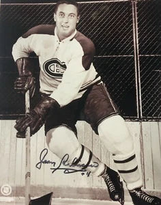 Jean Beliveau Montreal Canadiens Signed 8x10 Photo - Picture 1 of 1