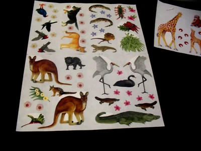 Pegatinas Creative Memories Zoo Fun 5 hojas - y 4 bloques abajo bajo Australia Foto 1 de 4
