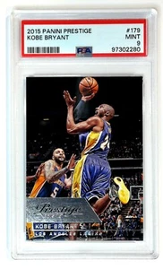 Panini Prestige Kobe Bryant #179 2015 PSA 9 como nuevo Pop 20 - solo 4 superiores - Imagen 1 de 3
