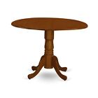 Dlav5-Bch-Lc-Vv 5 Pc Kitchen Table Set - Round Table With Pedestal Stand, Bla...