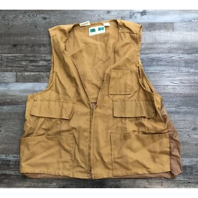 Game Winner Sportswear Mens XL Brown Button Hunting Vest New w/o Tags - Image 1 of 4