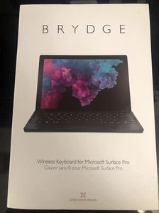 Brydge 12.3 BRY7002 Wireless Bluetooth Keyboard for Surface Pro 4 5 or 6 Black - Picture 1 of 4