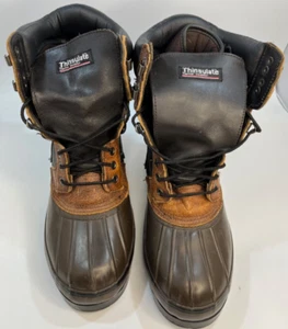 Botas de Cuero Aislante Thinsulate Talla 9 Impermeables Gran Pisada - Imagen 1 de 8