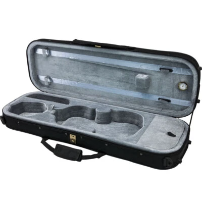 SKY Violin Oblong Lightweight Case with Hygrometer Backpackable Black/Grey - Image 1 of 4