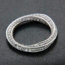 0.50Ct Round Cut Diamond Lab Created Wedding Band Ring 14K White Gold Plated